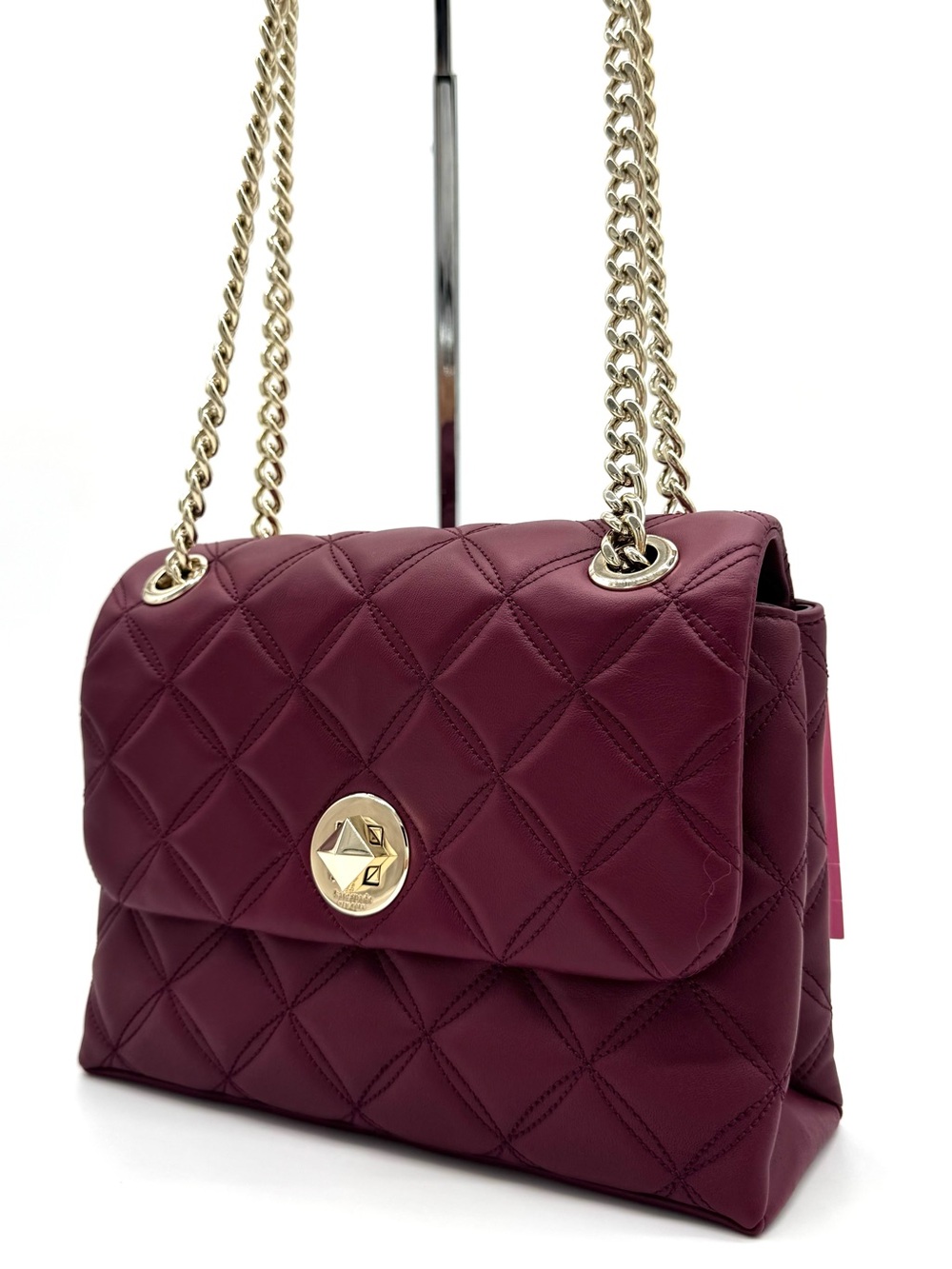 Kate Spade Natalia Small Flap Crossbody Bag in Blackberry